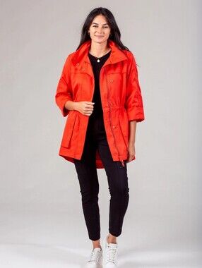 ANORAK Bright Orange Utility Anorak Jacket